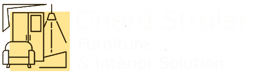 Gnord Strular official brand logo, representing luxury full house solutions specializing in integrated cabinetry where the cabinet, wall, and door are the same color. Kitchen, wardrobe, crockery cabinet,TV unit, walk-in closet, entrance mudroom cabinet, with quartz counter top